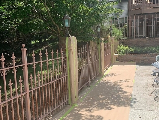 Metal Fence - Before & After
