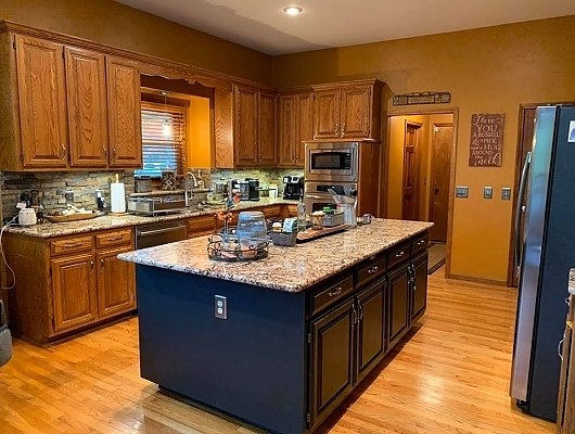 Kitchen Island Paint Job