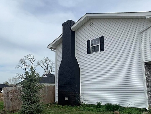 Exterior Chimney Painting