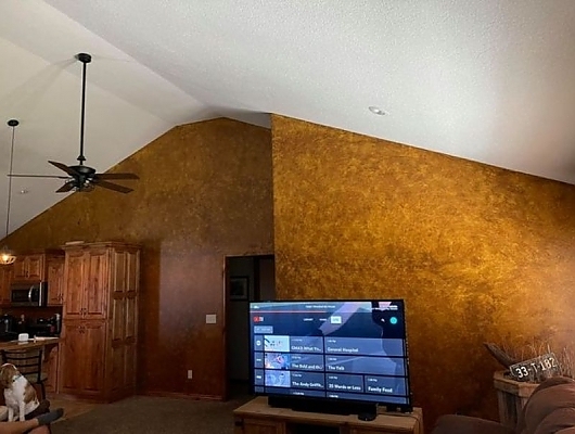 Painting and Wall, Then Glazing
