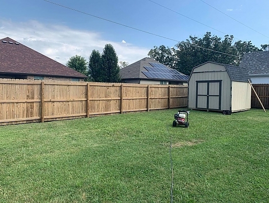 Fence Staining: Before & After