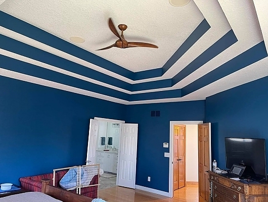 Interiors Painting Master Bedroom and Office